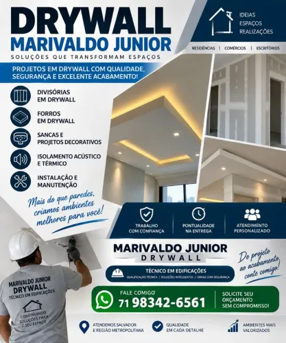 Serviço de gesso e Drywal