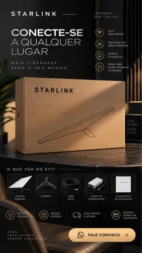 STARLINK MINI + CABO VEICULAR 3m