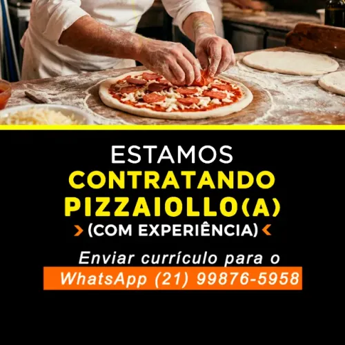 Contratando Pizzaiollo(a) com experiência