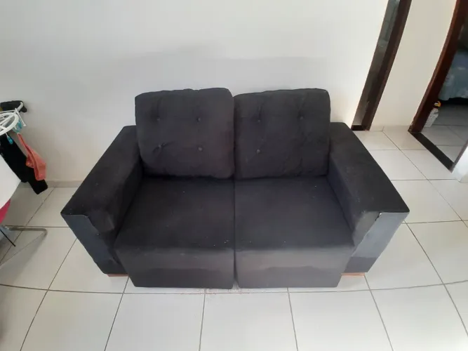 OFERTA ATÉ HOJE ANOITE - SOFÁ DOIS LUGARES RETRÁTIL