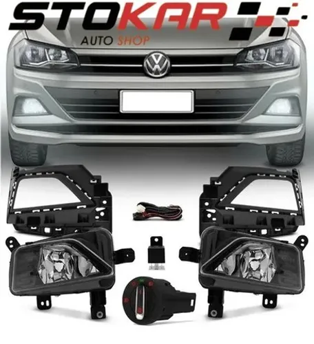 Farol Auxiliar Polo e Virtus 2017 a 2019 Botão modelo Original