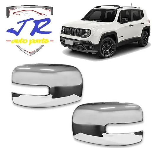 Par Apliques Retrovisores Cromados Jeep Renegade 2015 2016 2017 2018 2019 2020 2021