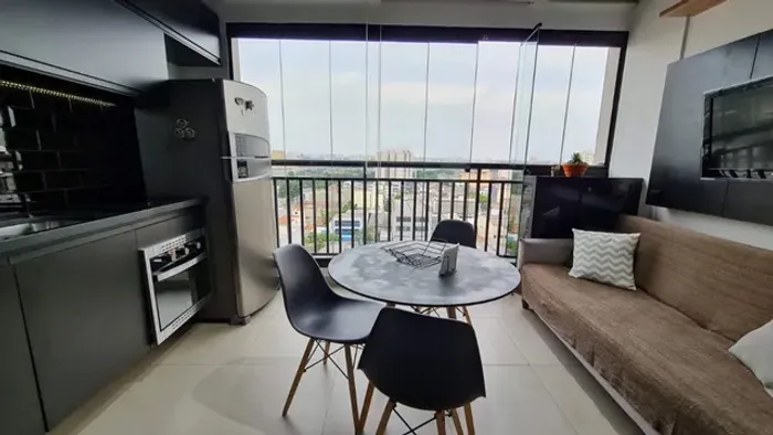Studio moderno no Bom Retiro com varanda gourmet e lazer completo