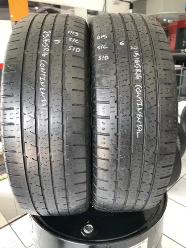 Kit 02 Pneus 215/65r16 Continental Crosscontact Lx (usados) 5/6