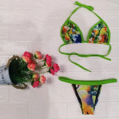 Biquine Adulto Top Básico - Verde Colorido