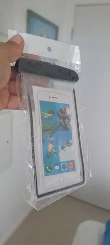 Capa Top Prova D'água Impermeável Celular Transparente Universal