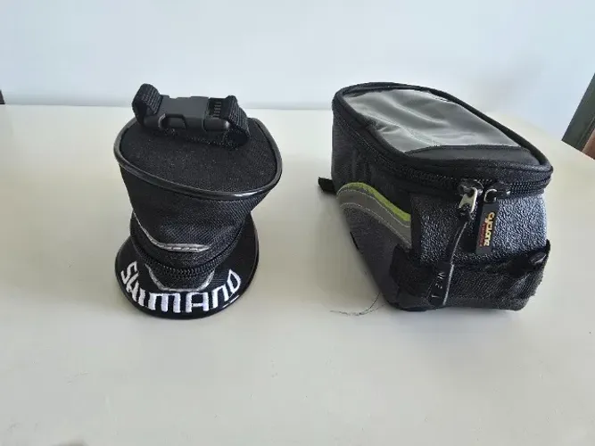 Kit De Bolsas Para Selim E Quadro De Bicicletas Marca Shimano Utilizado Para Ferramentas