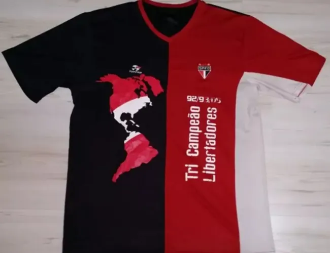 Camisa SaoPauloFc Tri Libertadores