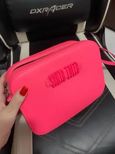 bolsa santa lolla original grande rosa tranversal de ombro