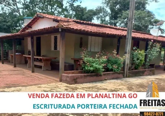 Fazenda a venda planaltina escriturada dupla aptidão