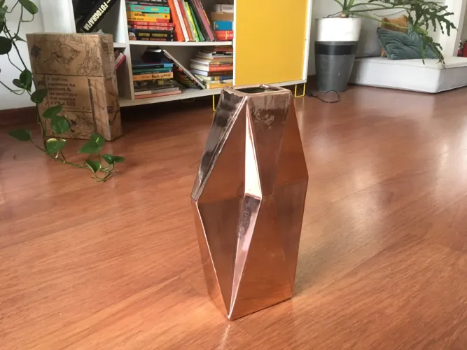 Vaso ou base para abajur em porcelana esmaltada
