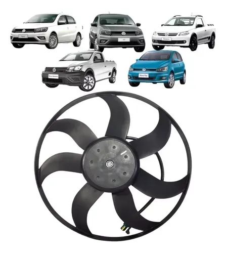 Ventoinha do radiador para Gol, Voyage, Saveiro, Fox, Spacefox  com ar