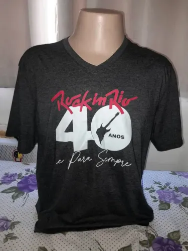 Camisa Rock in Rio 40 anos