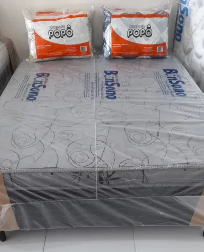 Cama Box Bon sono  com 2 Travesseiros