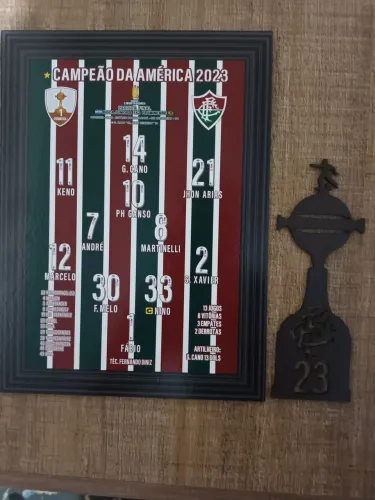 Quadro Campeão da América 2023 Fluminense