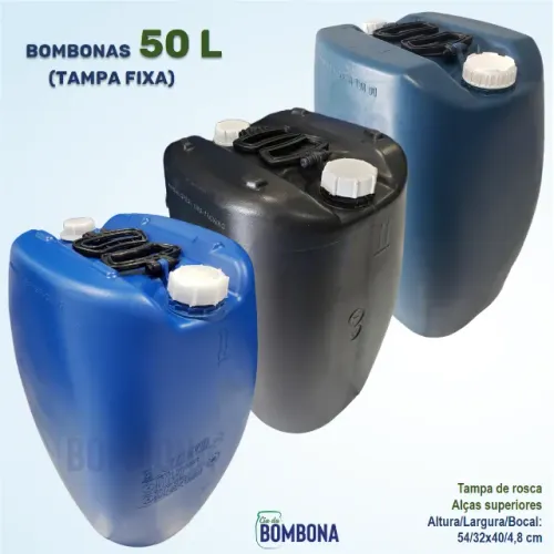 Bombona 50 Litros - Segurança e Economia (Galão/Tonel/Tambor)