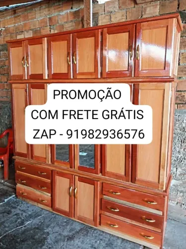 GUARDA - ROUPA - CASAL 6 PORTAS NOVO - FRETE GRÁTIS