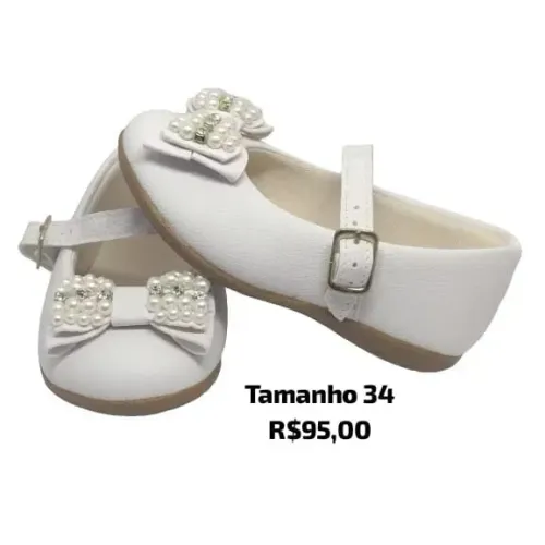 Sapato modelo boneca linha luxo Premium festa
