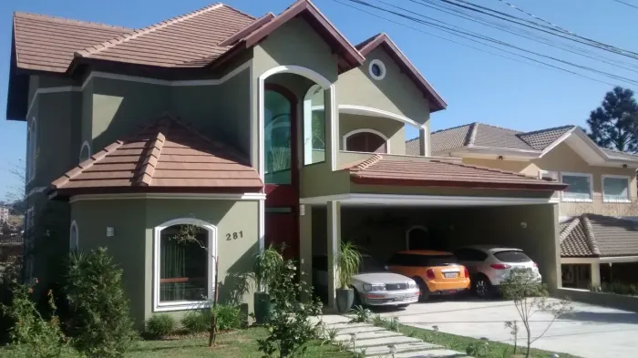Casa Aldeia da Serra - Morada dos Lagos 560m2 esquadrias em alumínio imitando madeira