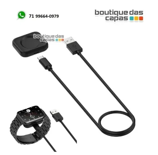 Cabo Carregamento magnetico Smart watch universal Branco funciona em 98% dos relogios
