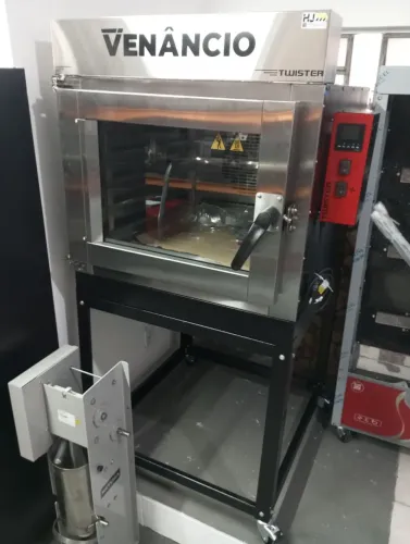 NZ. Forno turno 5 assadeiras total inox Venâncio