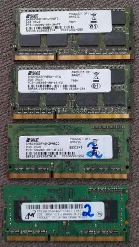 Memória de 2 gb DDR 3 para notebooks 