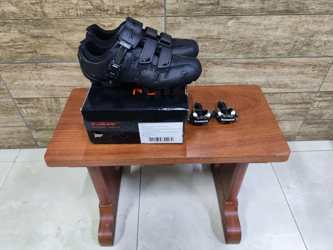Sapatilha MTB TSW Cave + Pedal Shimano