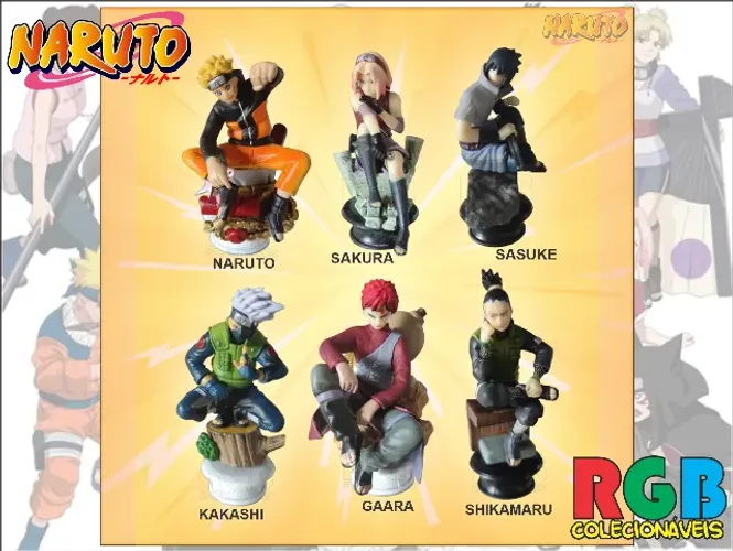 Colecionáveis Naruto IX (venda por unidade ou coleção)