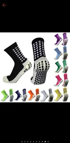 Meias antiderrapantes para esportes - Diversas cores