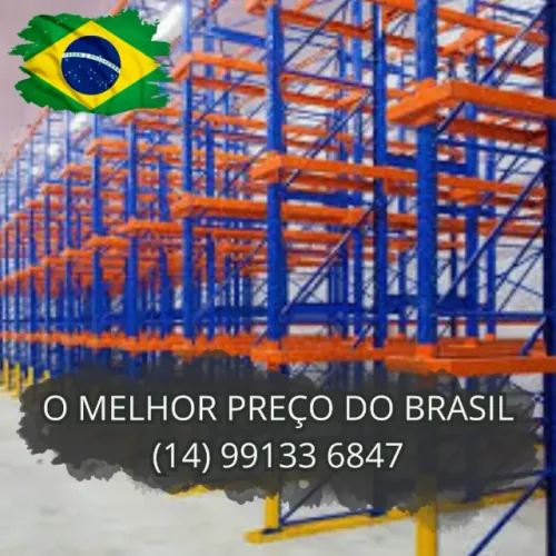 Porta palete estruturado p/ armazenagem de produtos