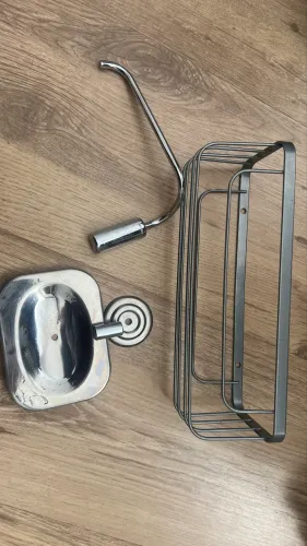 Kit Porta shampoo, sabonete e papel higiênico