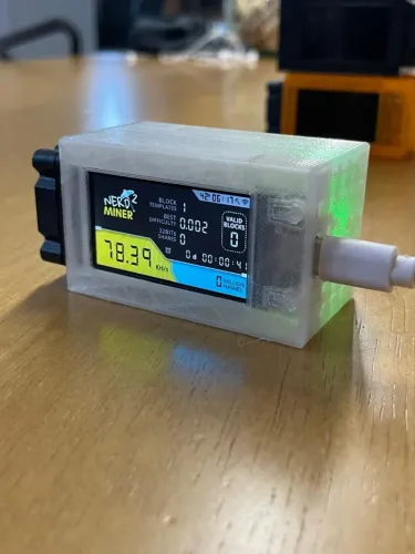 Nerminer Plus - Relógio Minerador de Bitcoin com Tela!