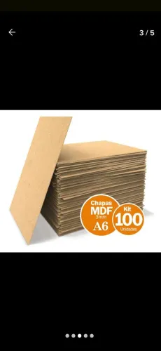 Kit 100 placas mdf 10x15