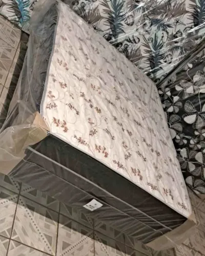Cama Box de Casal com Colchão de 5 cm