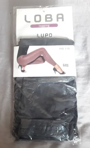Meia calça Legging Lupo Loba Fio 110 - G/EG - cinza chumbo - ITENS NOVOS