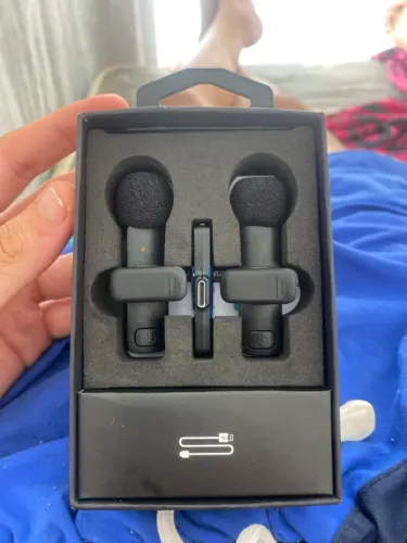 Microfone de lapela novo nunca usado