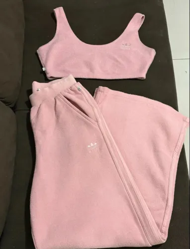 Cropped + calca moletom adidas 