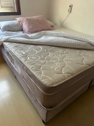 Cama Box Casal com Colchão Ortopédico