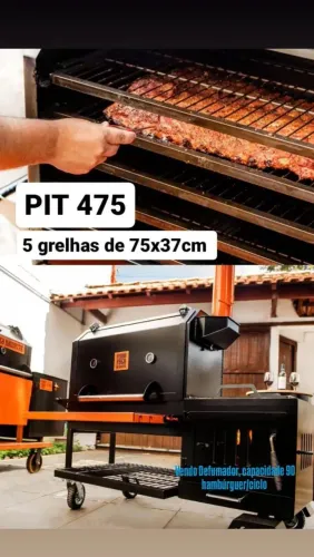 Pit smoker e Parrilla