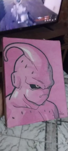 Majin boo Anime DBZ pintura acrílica