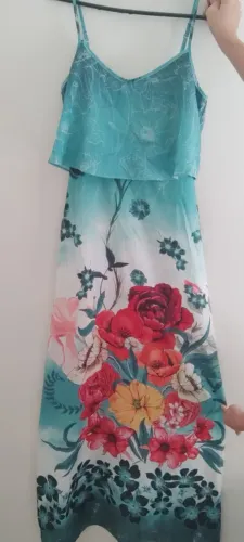 Vestido florido longo 