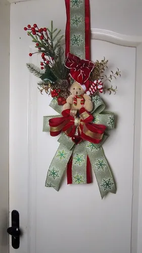 Escapulário de natal enfeite guirlanda decoração 