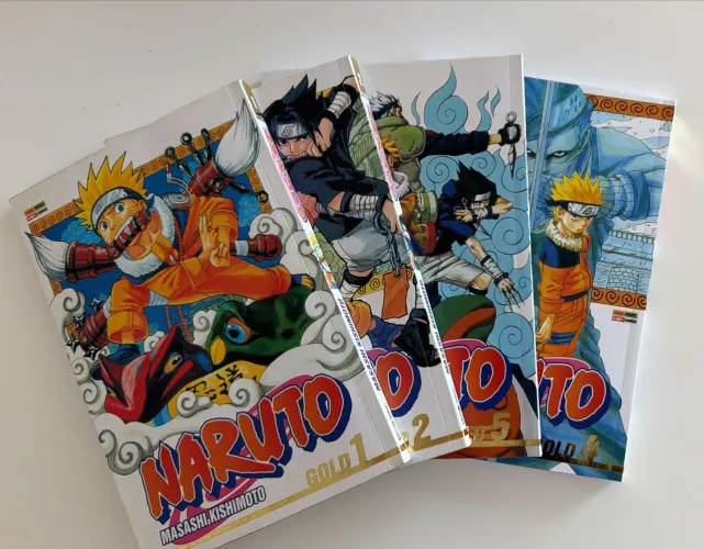Manga naruto gold , volumes 1 , 2 , 4 e 5