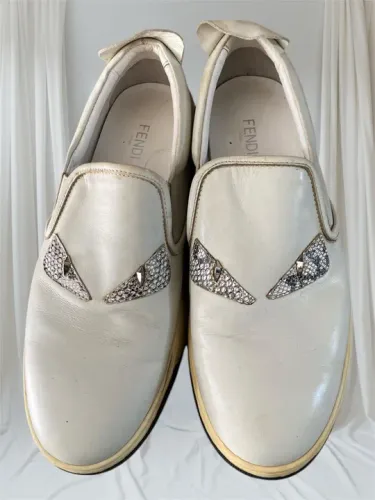 Tênis Fendi Branco com Spikes, sapatênis, tamanho 40/41
