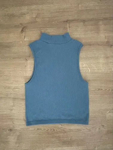Cropped tam único ( P / M ) azul Billie