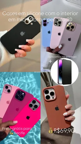 Capa iPhone 16 pro max + película de privacidade