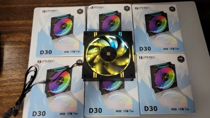 3 Fans Upsiren D30 RGB de Alta Perfomance (NOVAS)