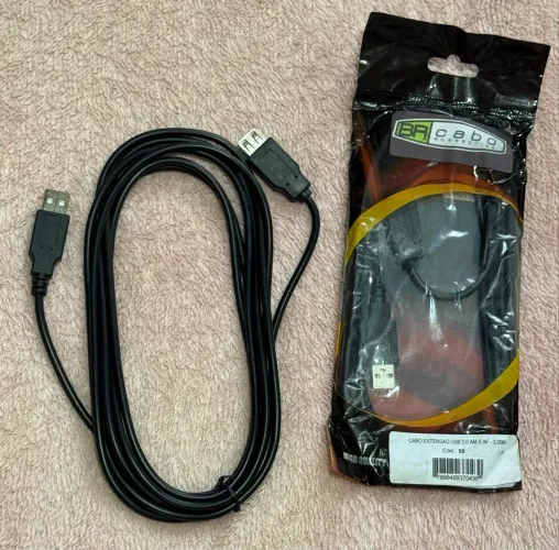 Cabo extensão USB 2.0 - 3 metros