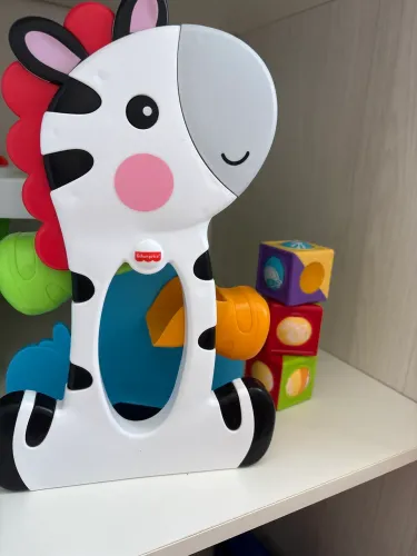 fisher-price brinquedo para bebês zebra blocos surpresa para crianças a partir de 6 meses