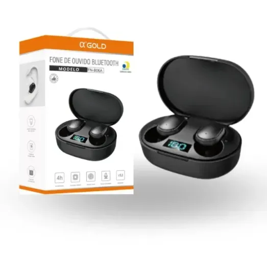 Lacrado Fone de ouvido Bluetooth AGOLD FN-B06A